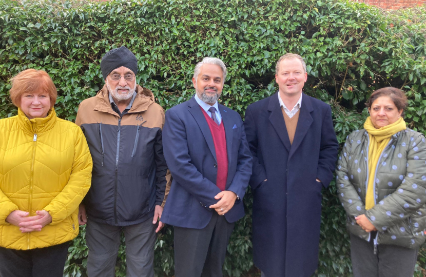 Naveed, local councillors, and Neil O'Brien MP