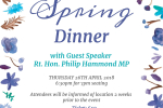 Spring Dinner with Guest Speaker Rt Hon Philip Hammond MP